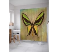 Штора (занавеска) для ванной JoyArty из сатена, 180х200 см с крючками sc_3526