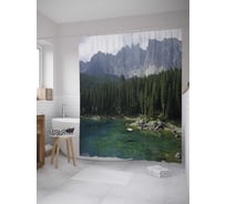 Штора (занавеска) для ванной JoyArty из сатена, 180х200 см с крючками sc_36491