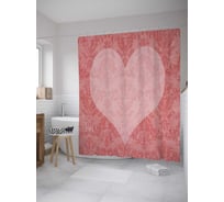 Штора (занавеска) для ванной JoyArty из сатена, 180х200 см с крючками sc_35308