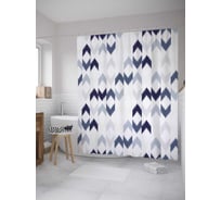 Штора (занавеска) для ванной JoyArty из сатена, 180х200 см с крючками sc_33415