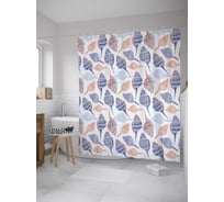 Штора (занавеска) для ванной JoyArty "Разноцветный листопад" из сатена, 180х200 см с крючками, sc_33095