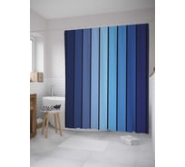 Штора (занавеска) для ванной JoyArty "Галактические полосы" из сатена, 180х200 см с крючками, sc_33437