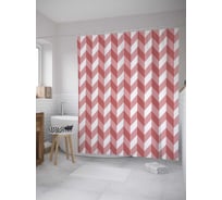 Штора (занавеска) для ванной JoyArty из сатена, 180х200 см с крючками sc_35309