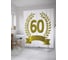 Штора (занавеска) для ванной JoyArty "Золотой венок на 60-летие" из сатена, 180х200 см с крючками, sc_33201 1
