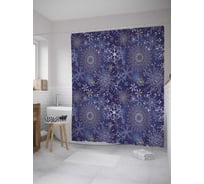 Штора (занавеска) для ванной JoyArty из сатена, 180х200 см с крючками sc_35329