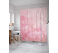 Штора (занавеска) для ванной JoyArty из сатена, 180х200 см с крючками sc_35496