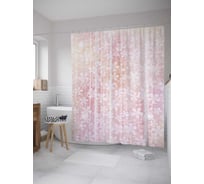 Штора (занавеска) для ванной JoyArty из сатена, 180х200 см с крючками sc_35524