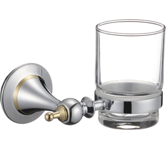 Стеклянный стакан с настенным держателем Savol S-006958 23656