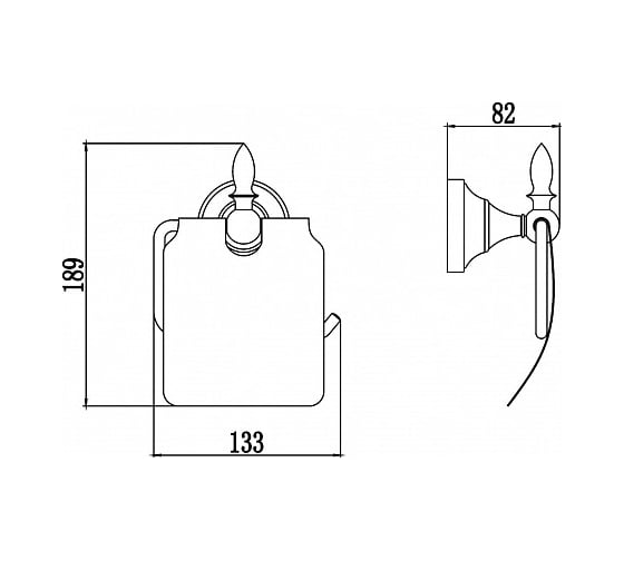 Держатель для туалетной бумаги с крышкой Savol S-06851A 23553