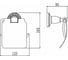 Держатель для туалетной бумаги с крышкой Savol S-006651C 23505 2