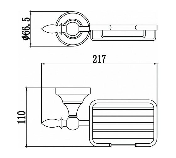 Мыльница решетка Savol настенная S-06832A 23556