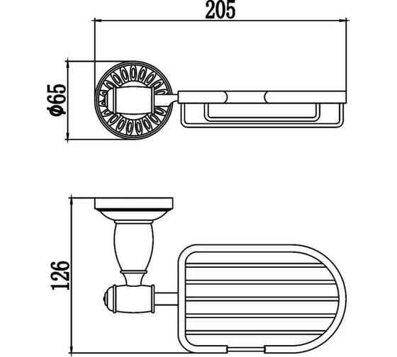 Мыльница решетка Savol настенная S-006632C 23504