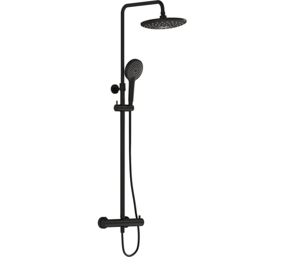 Душевая колонна VITRA Aquaheat Bliss 240 2F, матовый черный A4720536EXP