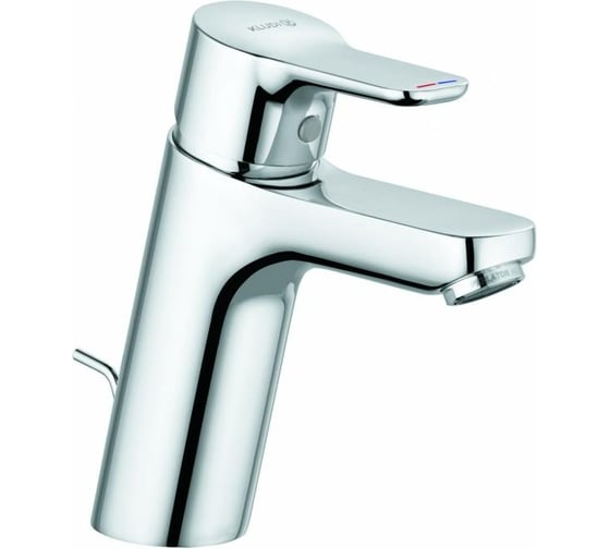 Однорычажный смеситель на умывальник KLUDI PURE&EASY XL 100, с донным клапаном KL372900565