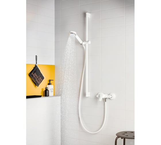 Однорычажный смеситель для душа KLUDI PURE&EASY белый KL378419165