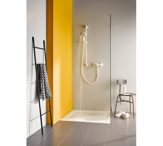 Однорычажный смеситель для душа KLUDI PURE&EASY белый KL378419165