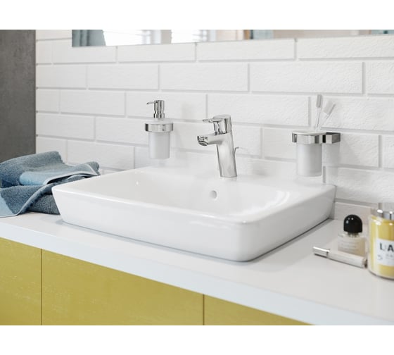 Однорычажный смеситель на умывальник KLUDI PURE&EASY 70, с донным клапаном KL373820565