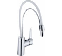 Смеситель для кухни KLUDI Bingo Star выдвижной излив, цвет хром/белый KL428590578