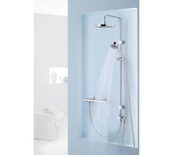 Душевая система KLUDI Dual, без смесителя и термостата, цвет хром KL6609005-00