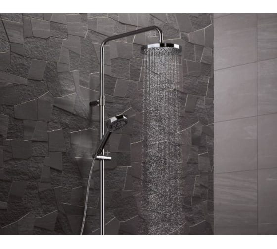 Душевая система KLUDI Dual, без смесителя и термостата, цвет хром KL6609105-00