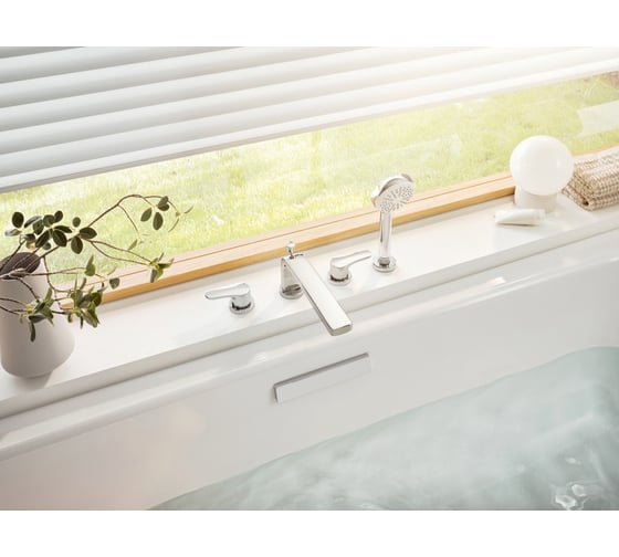 Смеситель для ванны на 4 отверстия KLUDI PURE&SOLID KL344230575
