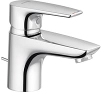 Однорычажный смеситель на умывальник KLUDI PURE&SOLID 60, с донным клапаном KL343850575