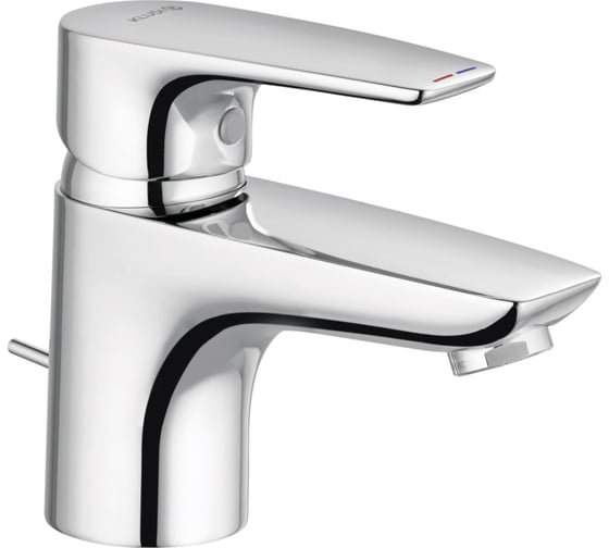 Однорычажный смеситель на умывальник KLUDI PURE&SOLID 60, с донным клапаном KL343850575 1