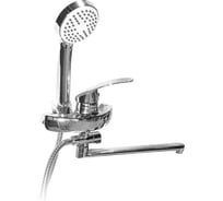 Смеситель для ванны DORON DВ 2256-30L, шаровый, хром, излив 300 мм, лейка 1 режим 019637