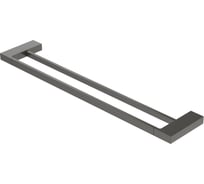 Полотенцедержатель CEZARES двойной 60 см, исполнение оружейная сталь SLIDER-THD-60-GM