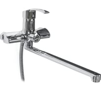 Смеситель для ванны DORON DВ 2152-35L, шаровый, хром, излив 350 мм, лейка 1 режим 016343