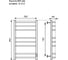 Полотенцесушитель электрический Primoclima Step E Graphite 80*50 3_3_2 2