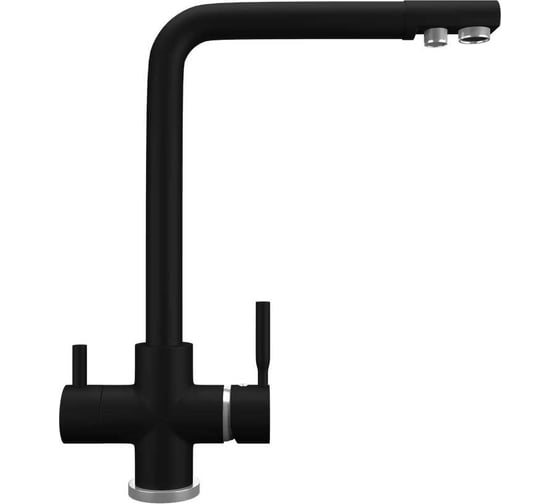 Кухонный смеситель MAUNFELD черный MFQT-16B 1