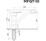 Кухонный смеситель MAUNFELD кремовый MFQT-10W 2