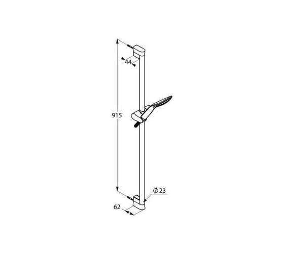Душевой гарнитур KLUDI Fizz 3 вида струи, цвет хром KL6774005-00