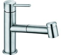 Смеситель для кухни KLUDI Steel 101 выдвижной излив, нержавеющая сталь KL44851F860