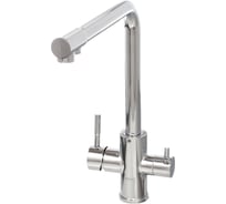 Смеситель для кухни с фильтром Dikalan нерж.сталь, покрытие хром, крепление гайка, картридж 40мм 67-0-747