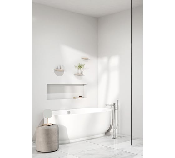 Смеситель для ванны KLUDI Zenta SL хром KL485900565