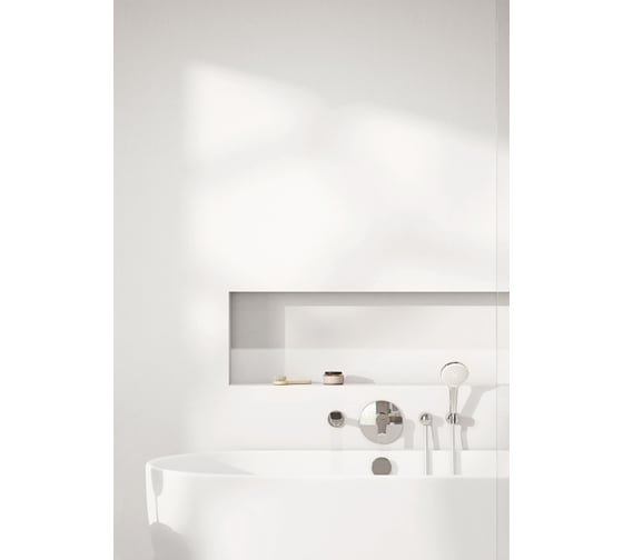 Смеситель для ванны KLUDI Zenta встраиваемый, без излива, хром KL486500565