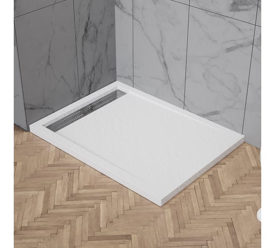 Акриловый поддон BelBagno без сифона TRAY-BB-DUE-AH-100/80-4-W0