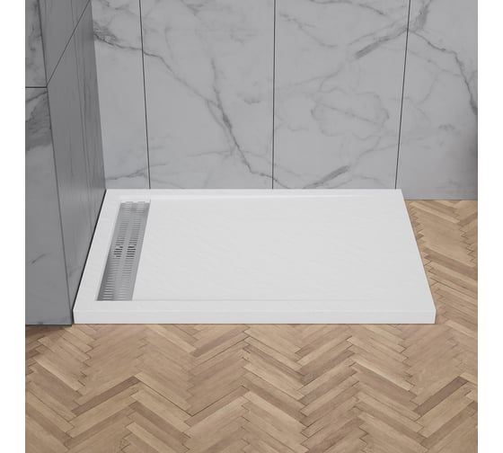 Акриловый поддон BelBagno без сифона TRAY-BB-DUE-AH-100/80-4-W0