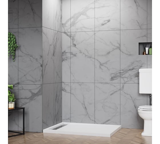 Акриловый поддон BelBagno без сифона TRAY-BB-DUE-AH-100/80-4-W0