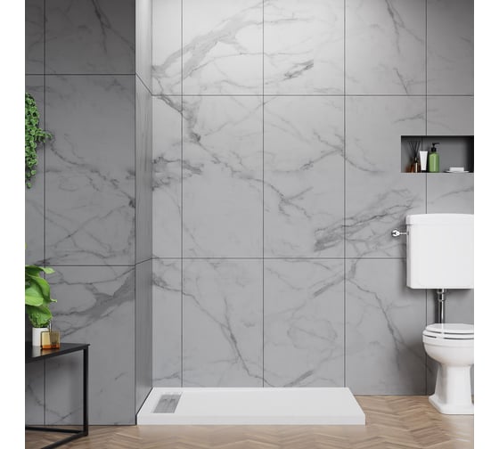 Акриловый поддон BelBagno без сифона TRAY-BB-DUE-AH-100/80-4-W0