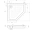 Акриловый поддон BelBagno TRAY-BB-P-90-15-W 5