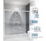 Дверь в душевую нишу GuteWetter GWMPSLD864 210x200 см, цвет фурнитуры белый матовый, цвет стекла бесцветный, стекло закаленное 8 мм / 6 мм, открывание двери левое / правое 4698033048180 5
