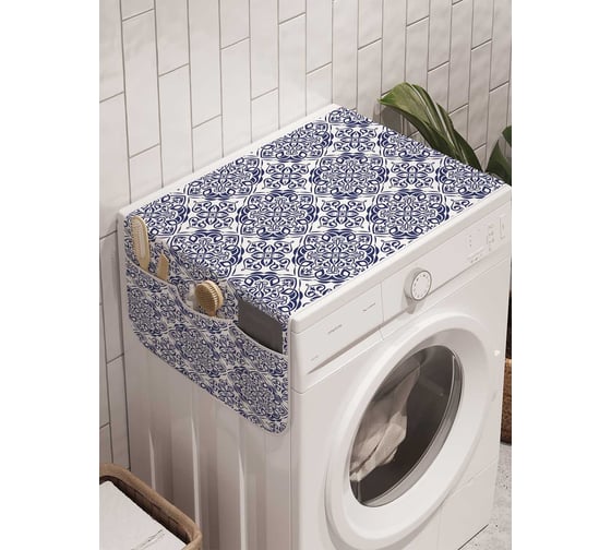 Органайзер для хранения Ambesonne "Плиточный отпечаток" на стиральную машину, 45x120 см, cwm_31611 1