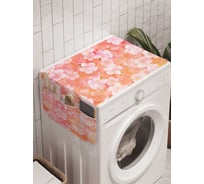 Органайзер для хранения Ambesonne "В туманных цветах" на стиральную машину, 45x120 см, cwm_31308