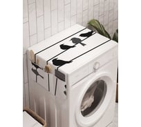 Органайзер для хранения Ambesonne "Птичьи сплетни" на стиральную машину, 45x120 см, cwm_5233