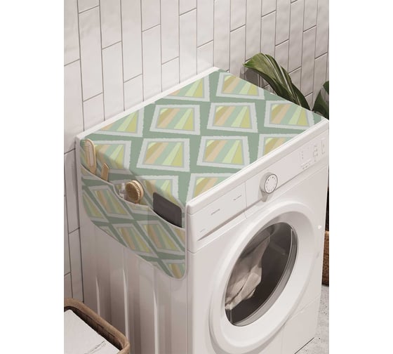 Органайзер для хранения Ambesonne "Неправильные квадраты" на стиральную машину, 45x120 см, cwm_4439 1