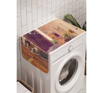 Органайзер для хранения Ambesonne "Велосипедные улицы" на стиральную машину, 45x120 см, cwm_18034