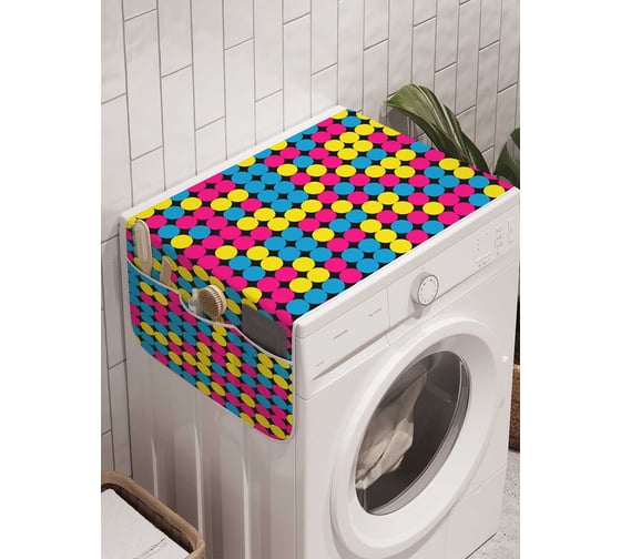 Органайзер для хранения Ambesonne "Точечные краски" на стиральную машину, 45x120 см, cwm_30302 1